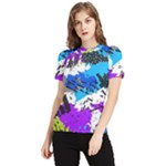 Shaky shapes                                                          Women s Short Sleeve Rash Guard