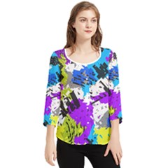 Chiffon Quarter Sleeve Blouse 