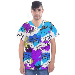 Men s V-Neck Scrub Top 