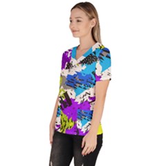 Women s V-Neck Scrub Top 