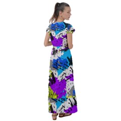 Flutter Sleeve Maxi Dress 