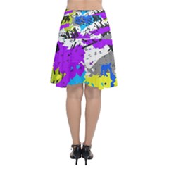 Chiffon Wrap Front Skirt 