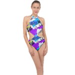 Shaky shapes                                                         Halter Side Cut Swimsuit