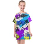 Shaky shapes                                                       Kids  One Piece Chiffon Dress