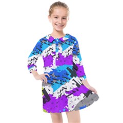 Kids  Quarter Sleeve Shirt Dress 