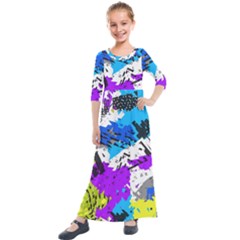 Kids  Quarter Sleeve Maxi Dress 