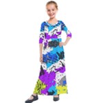 Shaky shapes                                                         Kids  Quarter Sleeve Maxi Dress