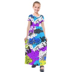 Kids  Short Sleeve Maxi Dress 