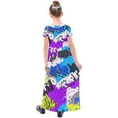 Kids  Short Sleeve Maxi Dress 