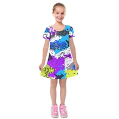 Shaky shapes                                                              Kids  Short Sleeve Velvet Dress from ArtsNow.com