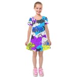 Shaky shapes                                                              Kids  Short Sleeve Velvet Dress