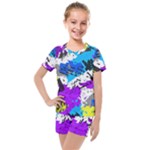 Shaky shapes                                                          Kids  Mesh Tee and Shorts Set