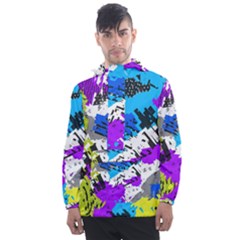 Men s Front Pocket Pullover Windbreaker 