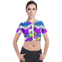 Short Sleeve Cropped Jacket 