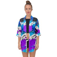 Open Front Chiffon Kimono 