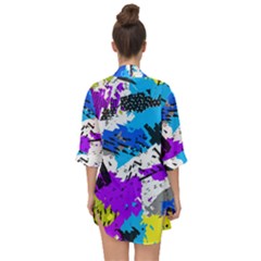 Open Front Chiffon Kimono 