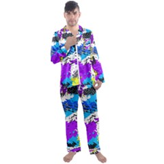 Men s Long Sleeve Satin Pajamas Set 