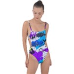 Shaky shapes                                                          Tie Strap One Piece Swimsuit