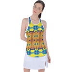 Tribal pattern                                                         Racer Back Mesh Tank Top