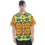 Tribal pattern                                                        Men s Short Sleeve Shirt