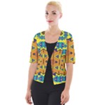 Tribal pattern                                                       Cropped Button Cardigan