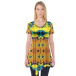 Tribal pattern                                                          Short Sleeve Tunic