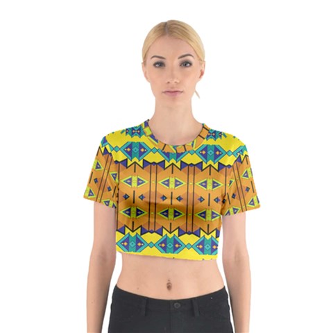 Tribal pattern                                                          Cotton Crop Top from ArtsNow.com