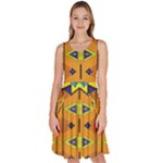 Tribal pattern                                                             Knee Length Skater Dress With Pockets