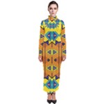 Tribal pattern                                                            Turtleneck Maxi Dress