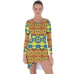 Tribal pattern                                                            Asymmetric Cut-Out Shift Dress