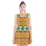 Tribal pattern                                                          Scoop Neck Skater Dress