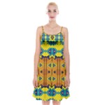 Tribal pattern                                                           Spaghetti Strap Velvet Dress