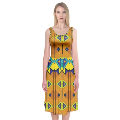 Tribal pattern                                                         Midi Sleeveless Dress from ArtsNow.com