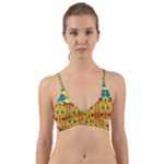 Tribal pattern                                                         Wrap Around Bikini Top