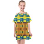 Tribal pattern                                                       Kids  One Piece Chiffon Dress