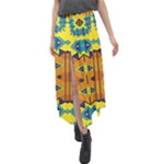 Tribal pattern                                                              Velour Split Maxi Skirt