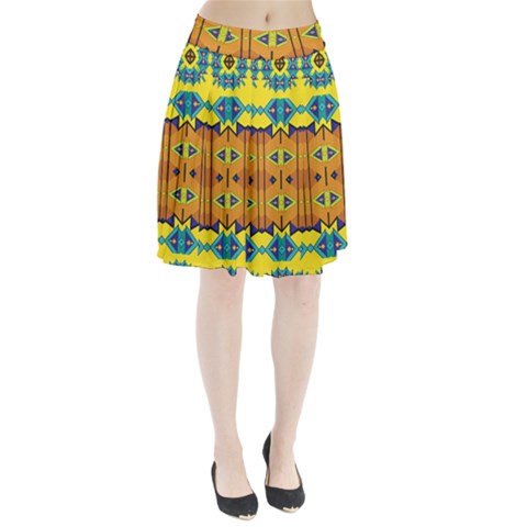 Tribal pattern                                                      Pleated Skirt from ArtsNow.com