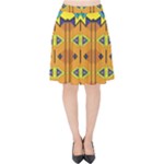 Tribal pattern                                                         Velvet High Waist Skirt