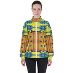 Tribal pattern                                                          High Neck Windbreaker (Women)