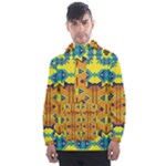 Tribal pattern                                                         Men s Front Pocket Pullover Windbreaker