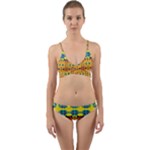 Tribal pattern                                                            Wrap Around Bikini Set