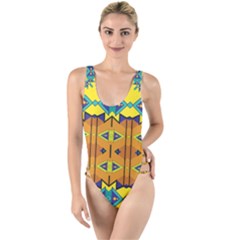 High Leg Strappy Swimsuit 