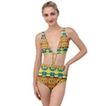 Tribal pattern                                                         Tied Up Two Piece Swimsuit