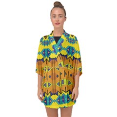 Half Sleeve Chiffon Kimono 