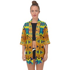 Open Front Chiffon Kimono 