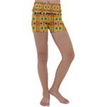 Tribal pattern                                                          Kids  Lightweight Velour Yoga Shorts