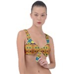 Tribal pattern                                                          Front Tie Bikini Top