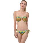 Tribal pattern                                                       Twist Bandeau Bikini Set