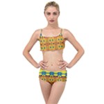 Tribal pattern                                                        Layered Top Bikini Set