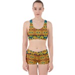 Tribal pattern                                                          Work It Out Sports Bra Set